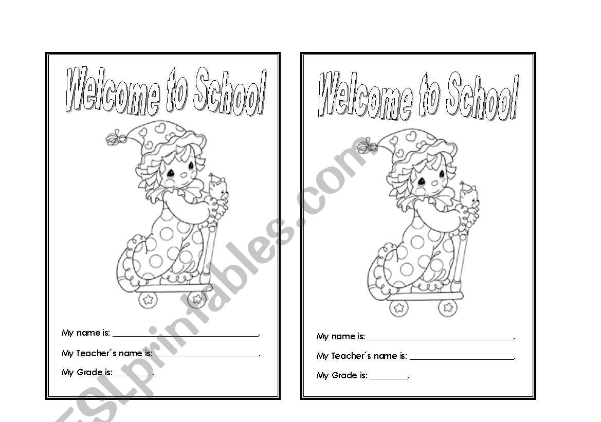 Welcome to School worksheet