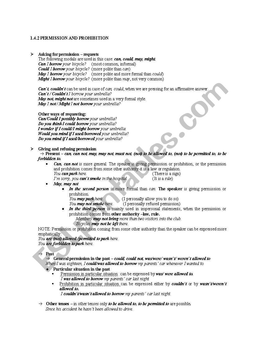 english-worksheets-permission-and-prohibition-grammar-reference
