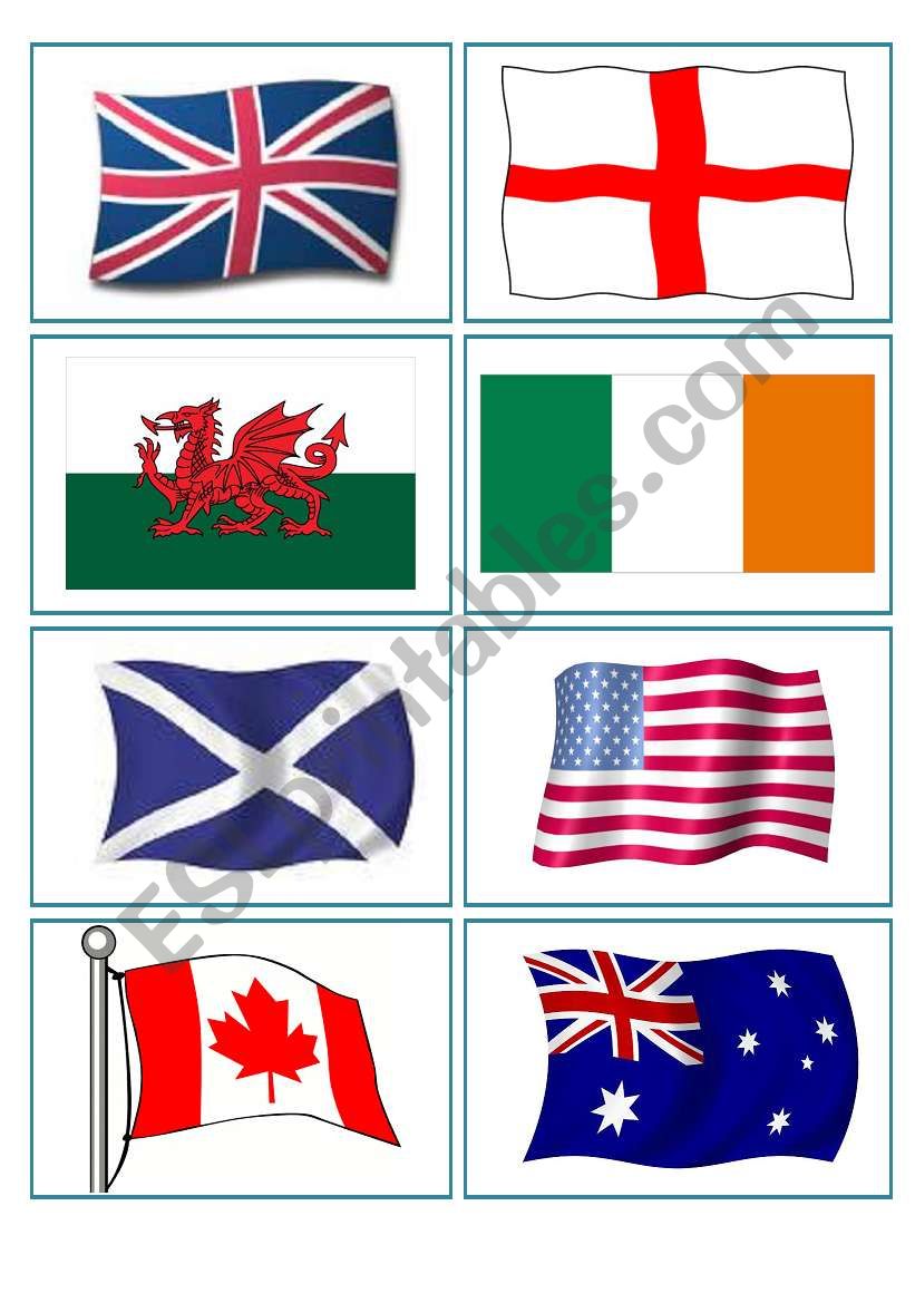 Flags, countries and nationalities