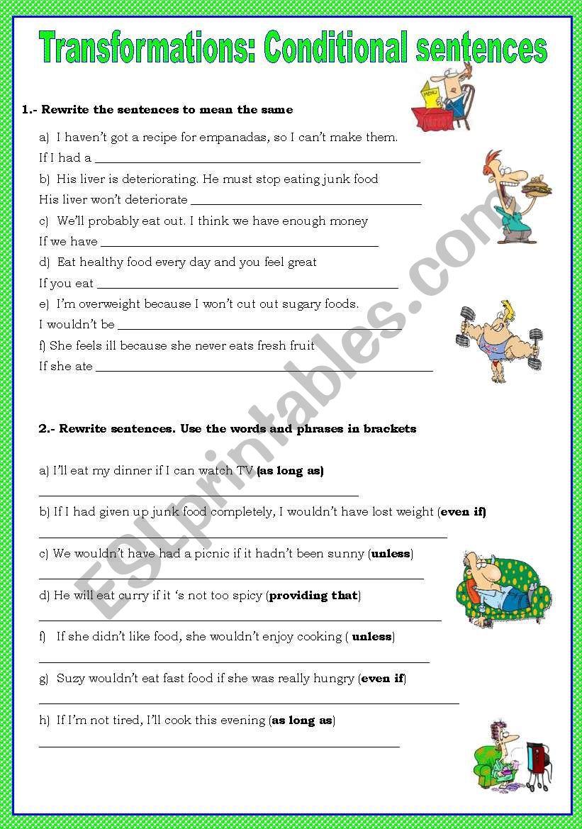 TRANSFORMATIONS: CONDITIONAL SENTENCES