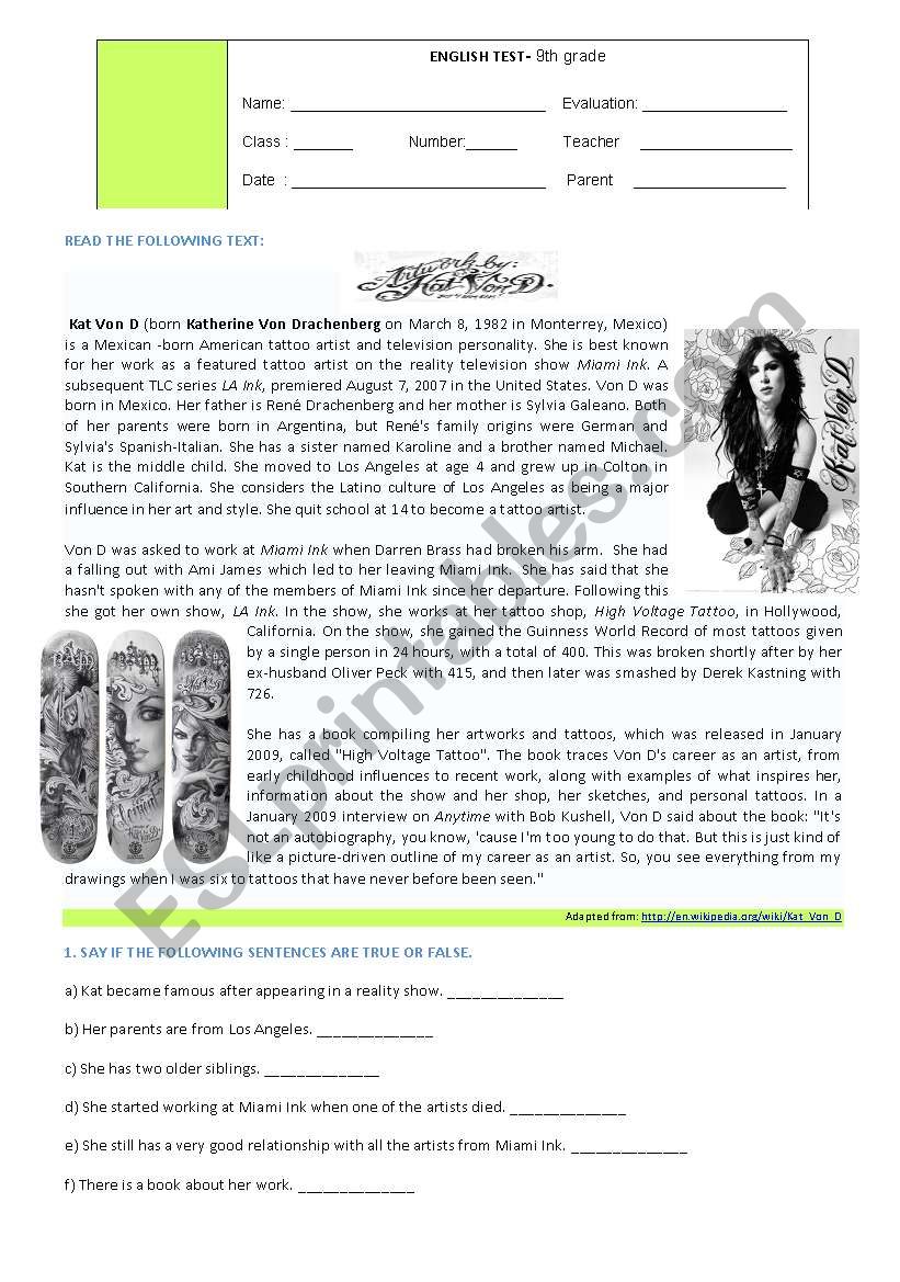 Kat von Ds artwork worksheet