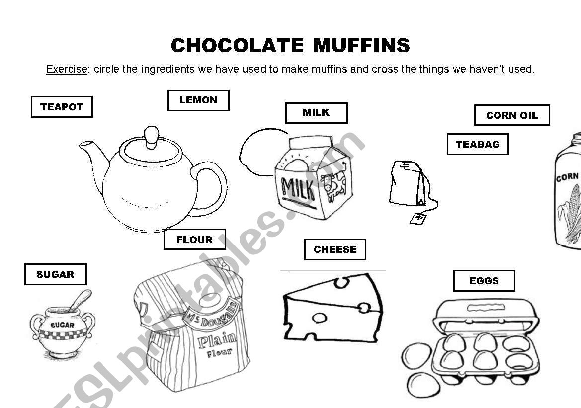 Chocolte Muffins recipe and exercise
