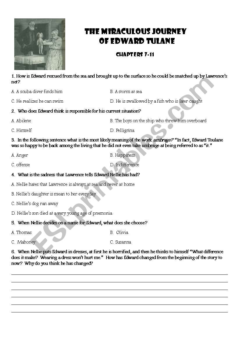 Edward Toulane Ch 7-11 worksheet