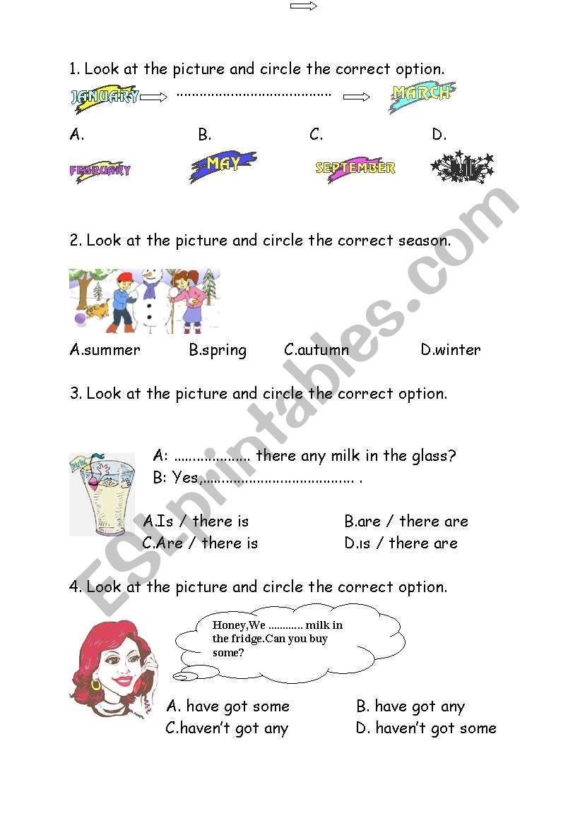 tes worksheet