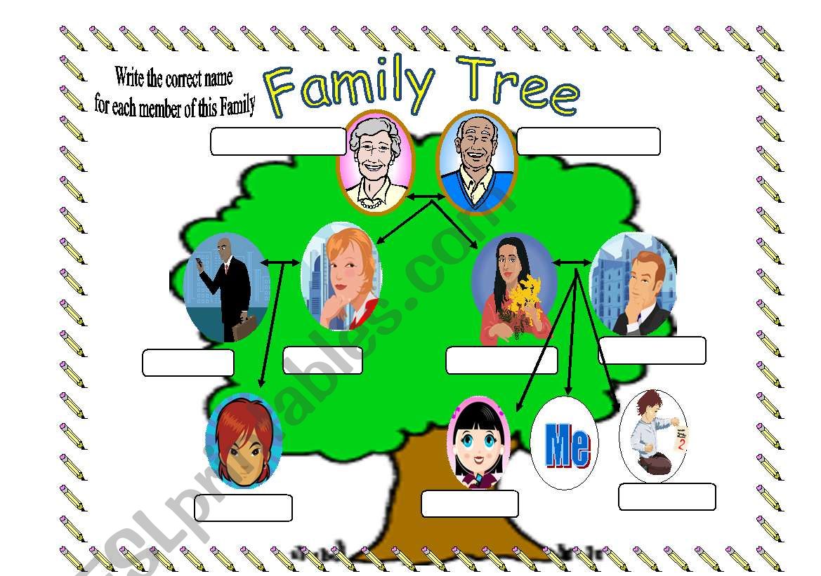 Family Tree worksheet