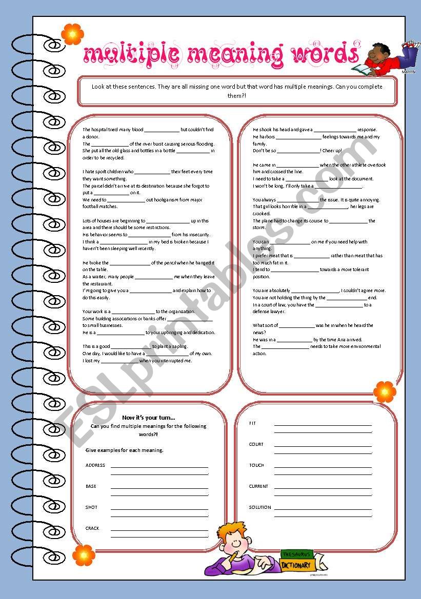 words-with-multiple-meanings-worksheet-have-fun-teaching-synonym-worksheet-vocabulary