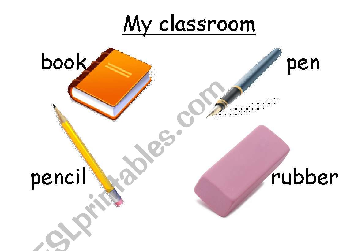 Classroom objects worksheet