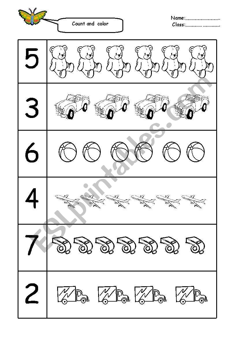 count and color worksheet