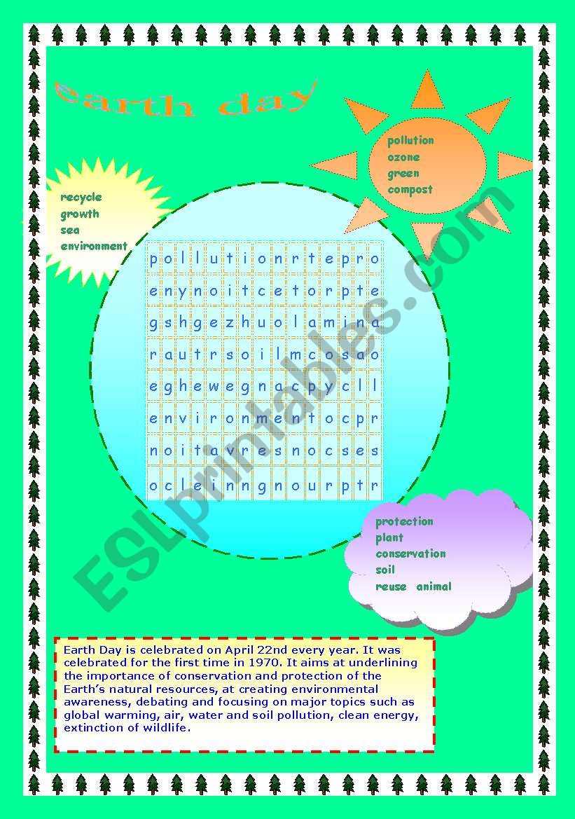 earth day worksheet