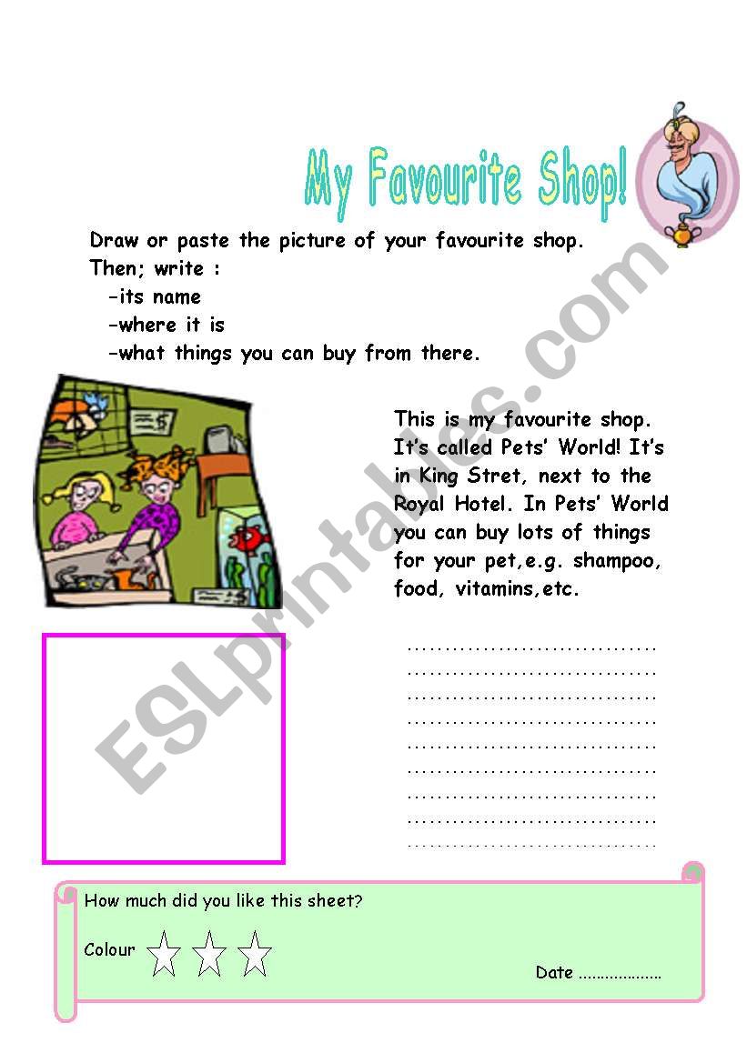 project, directions worksheet