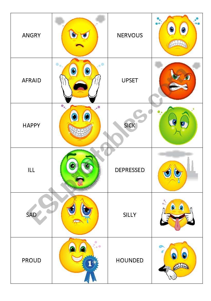 Emotions  worksheet