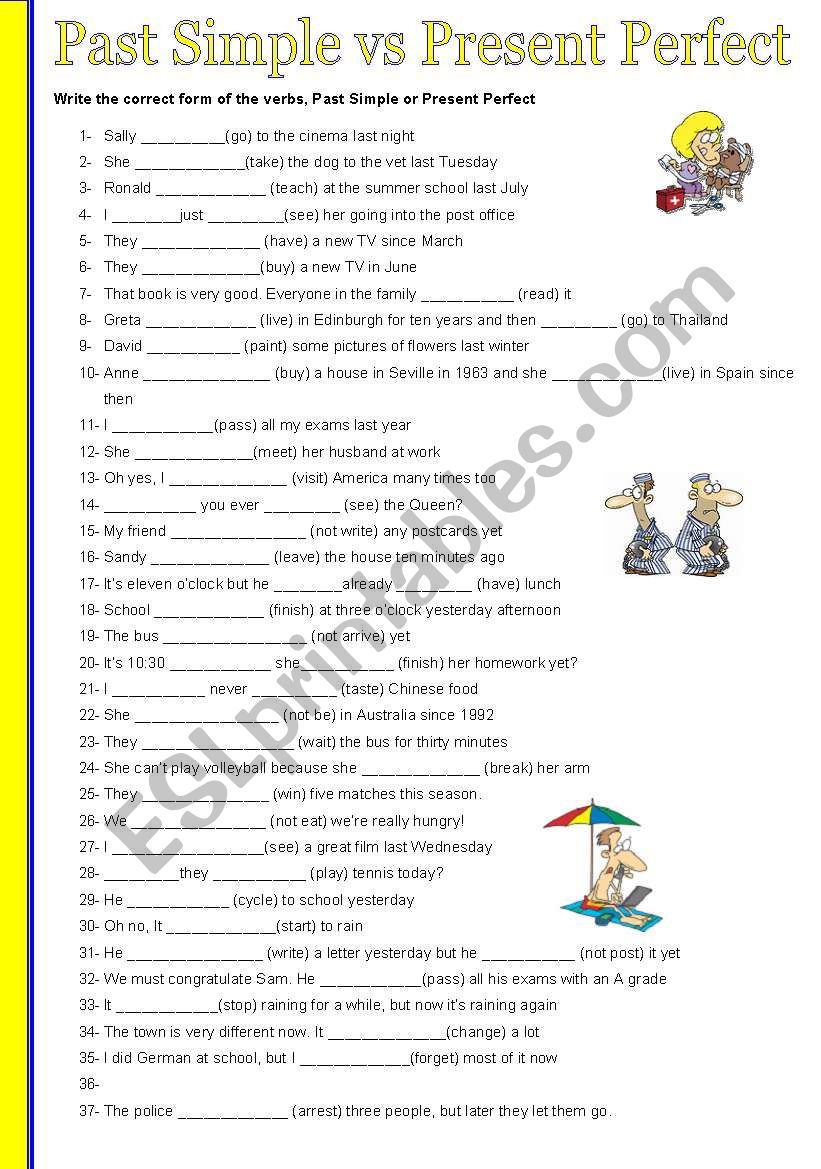 PAST SIMPLE vs PRESENT PERFECT