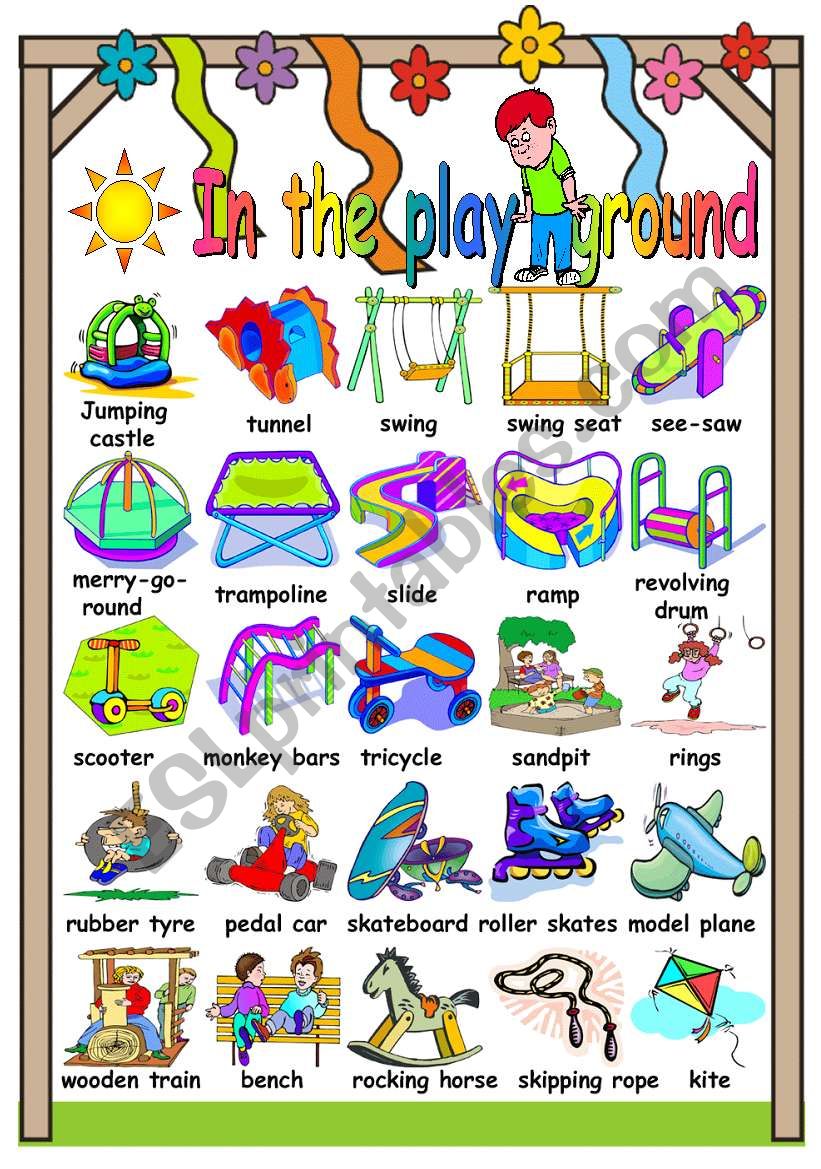 IN THE PLAYGROUND - PICTIONARY