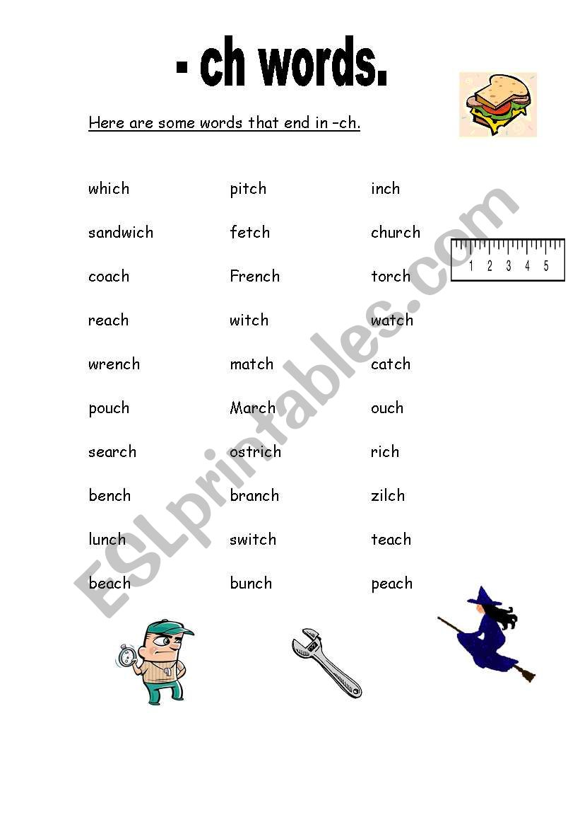 Bingo-ch worksheet