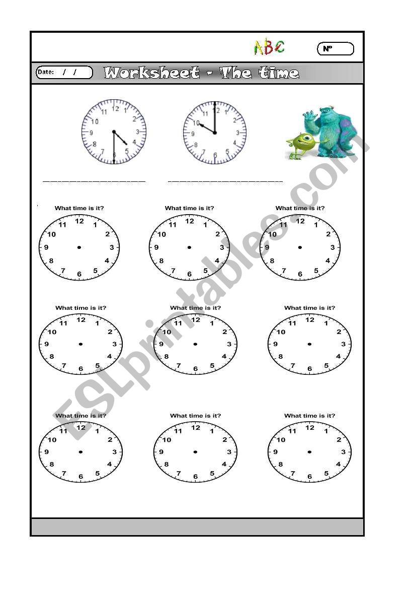 time worksheet