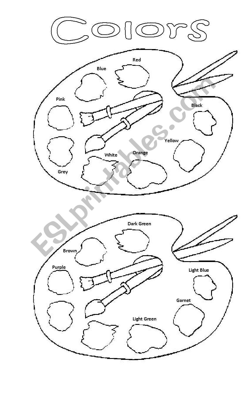 Colors worksheet