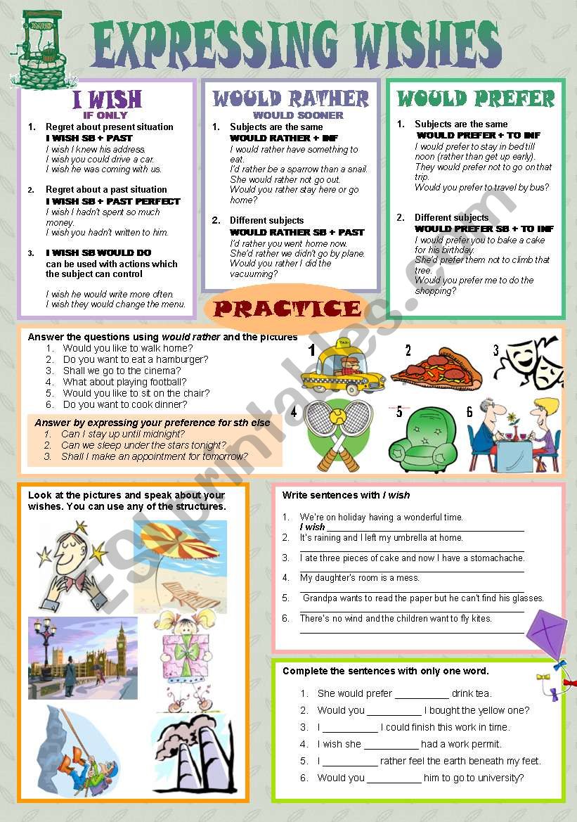 expressing-wishes-esl-worksheet-by-tecus