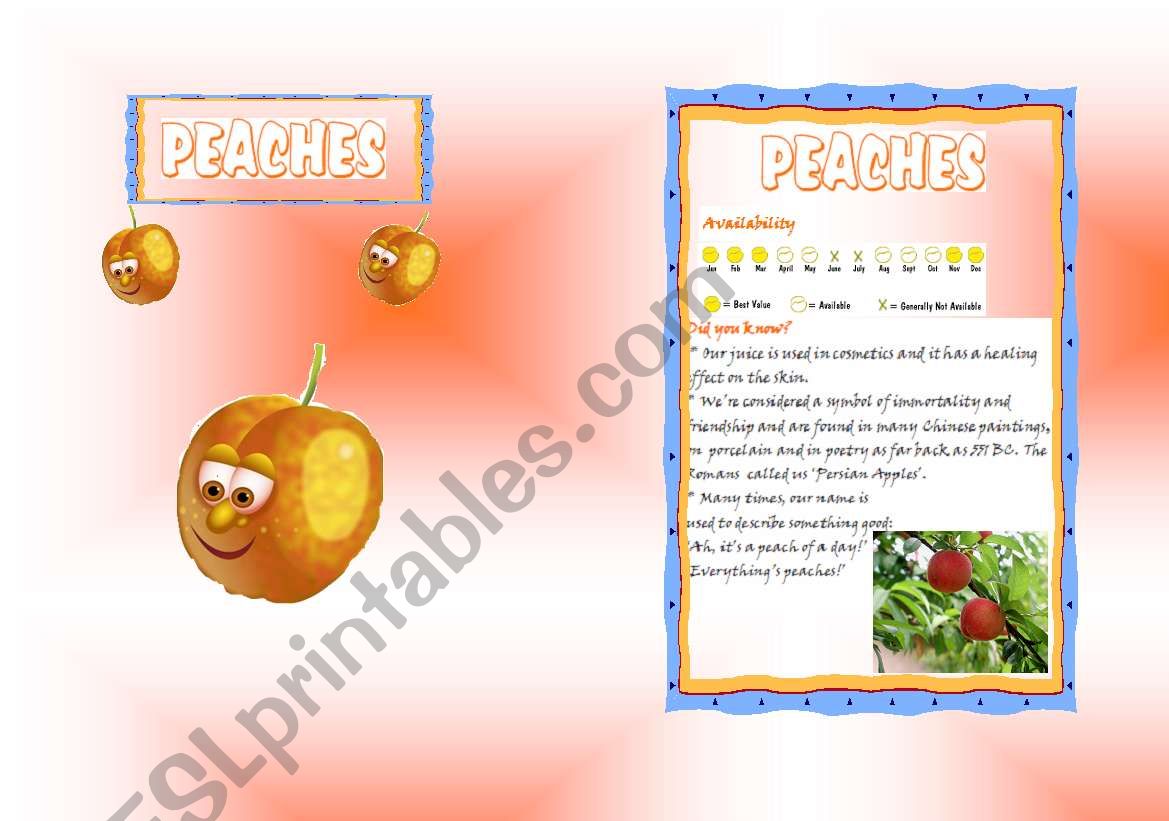 FRUITS BOOKLET (8) B/W included