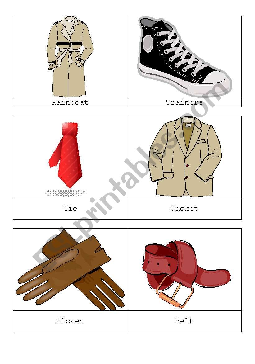 Clothes and Accessories 2 worksheet