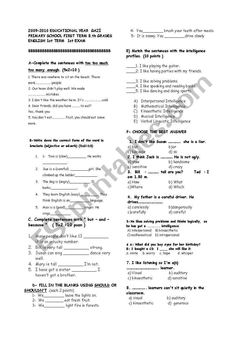 questions for children worksheet