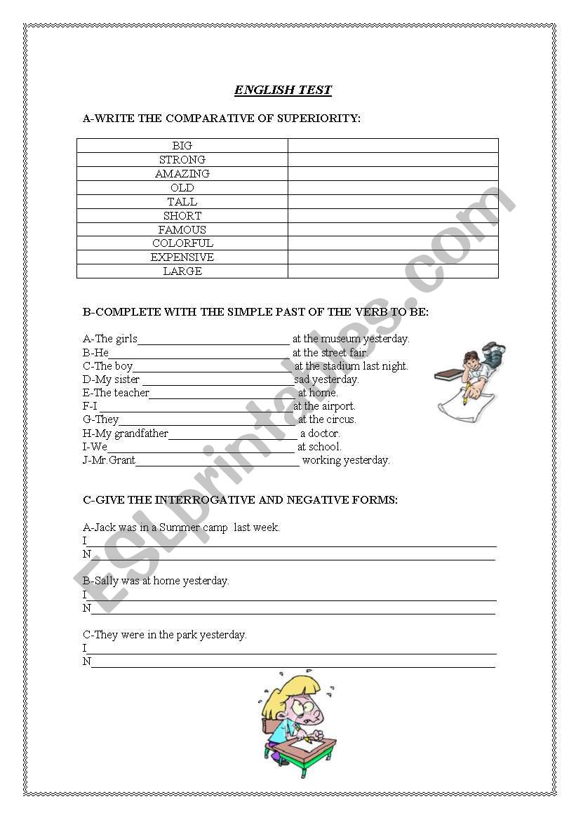 MIX OF EXERCISES worksheet