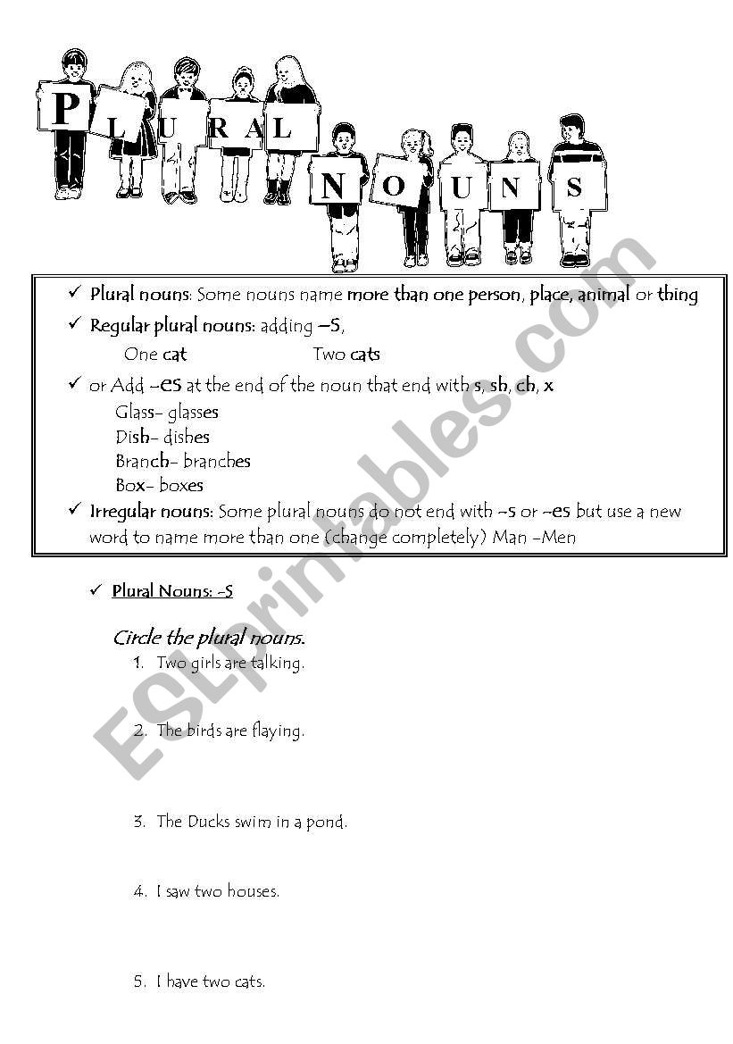 Proper nouns worksheet