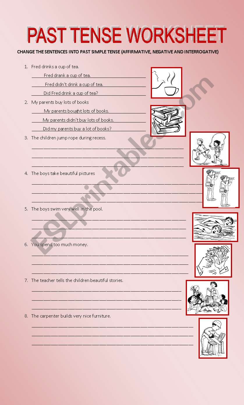 SIMPLE PAST TENSE worksheet