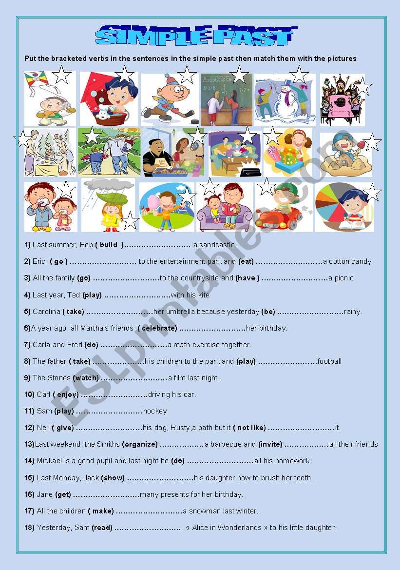 simple past worksheet