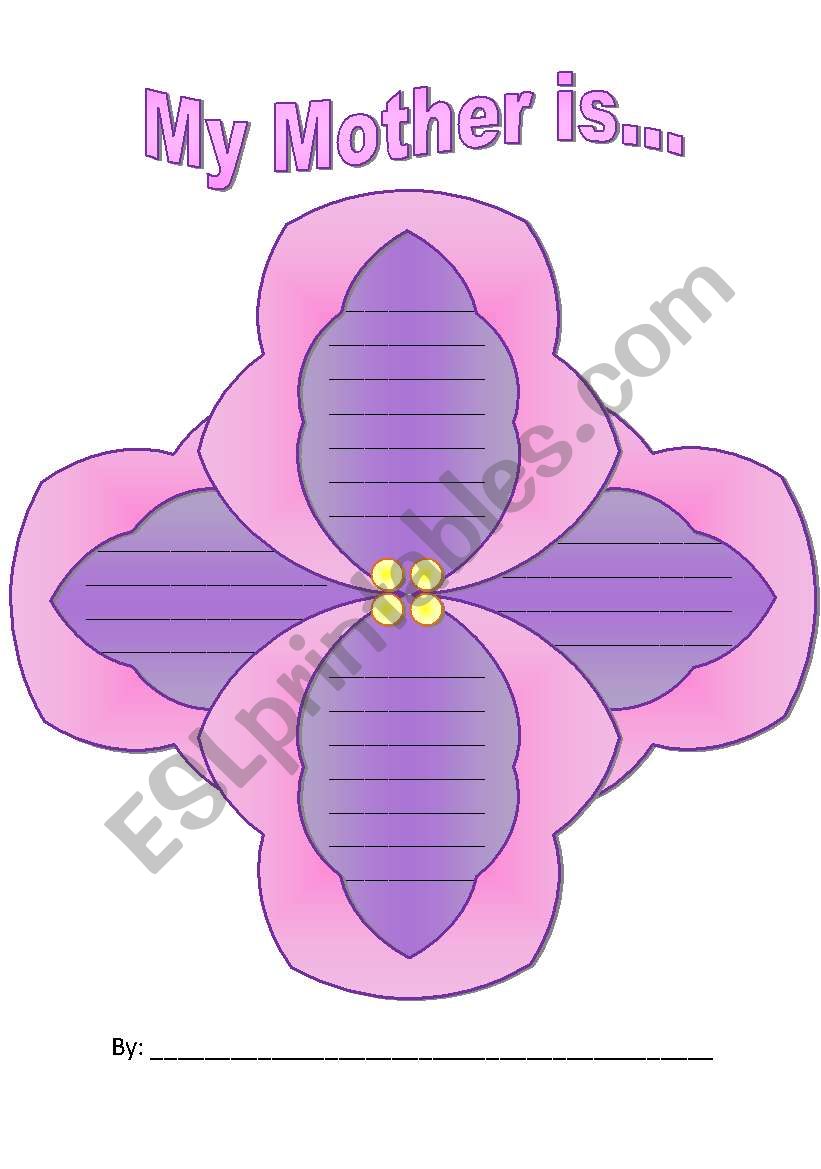 Mother s Day Flower To Fill In List Of Adjectives Provided With Mother s Day Rap Song To