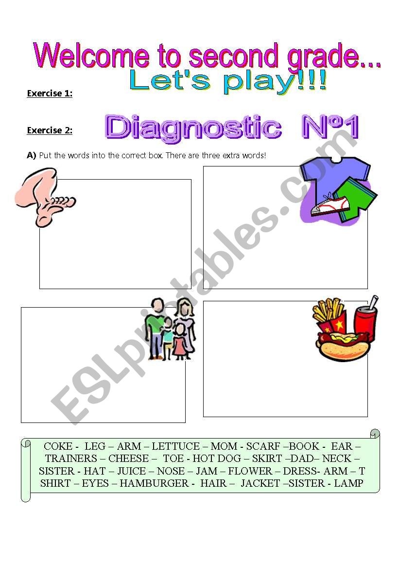 DIAGNOSTIC worksheet