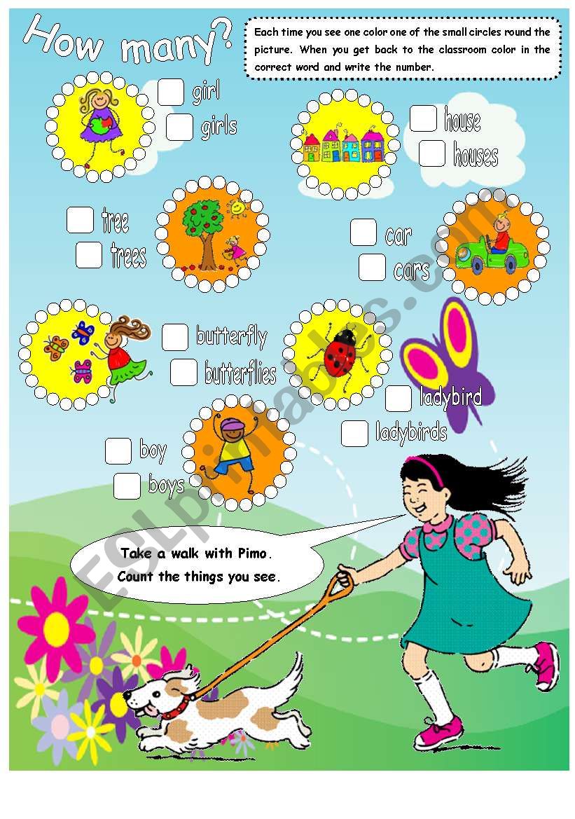 How many...s Activity for Young Learners