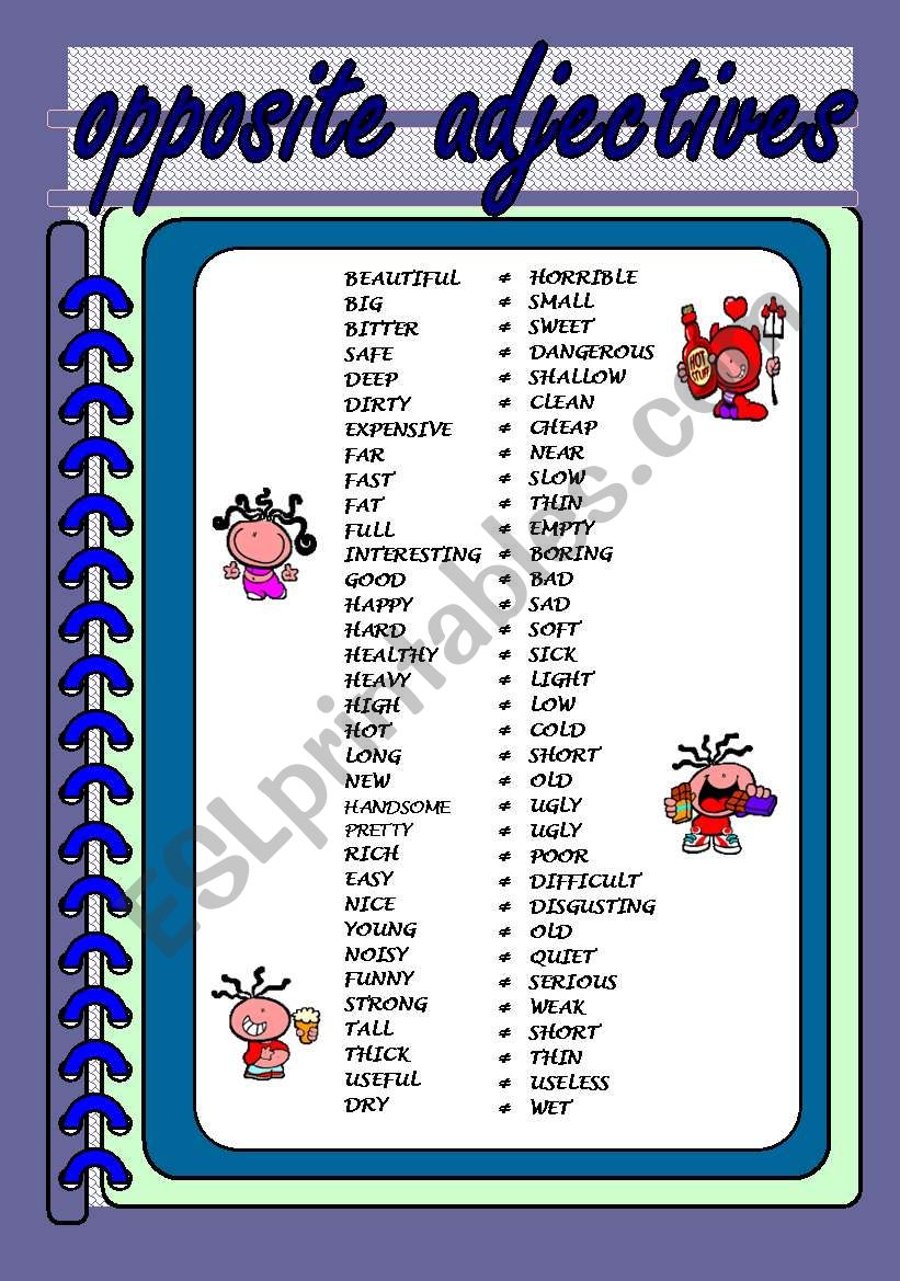 opposite-adjectives-esl-worksheet-by-blanchiux1