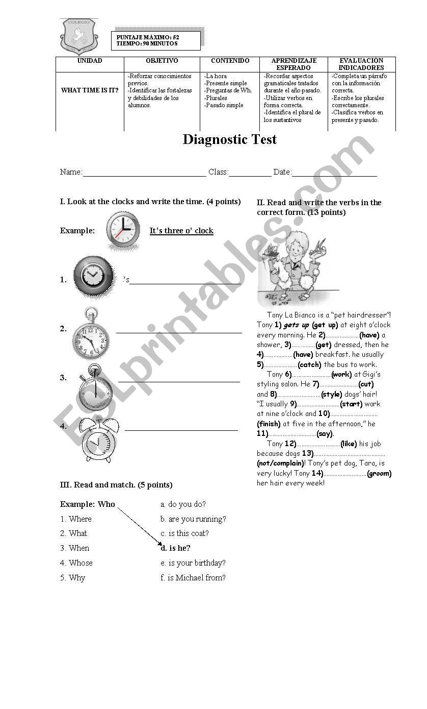 Review worksheet