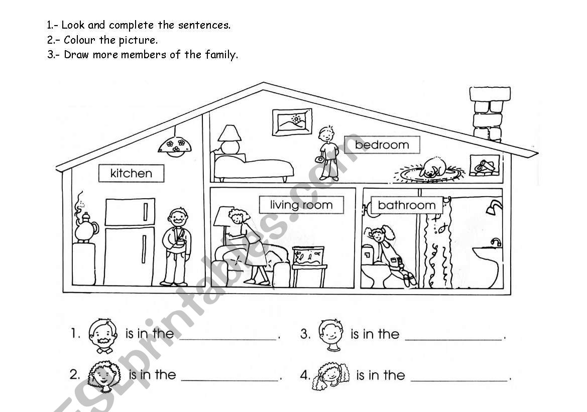 Members parts. Английский House Rooms Worksheet. Worksheet комнаты в доме английский 2 класс. Комнаты Worksheets for Kids. House's Rooms задания для детей.