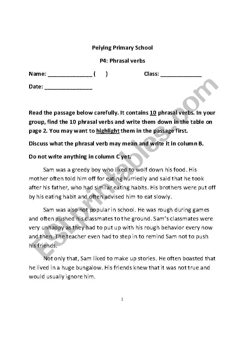 english-worksheets-phrasal-verb-passage