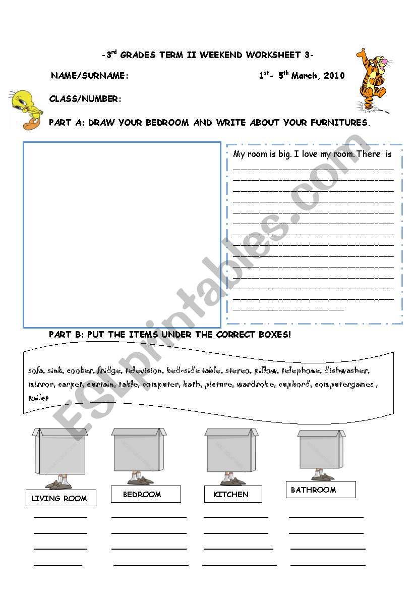 THERE IS/THERE ARE WORKSHEET worksheet