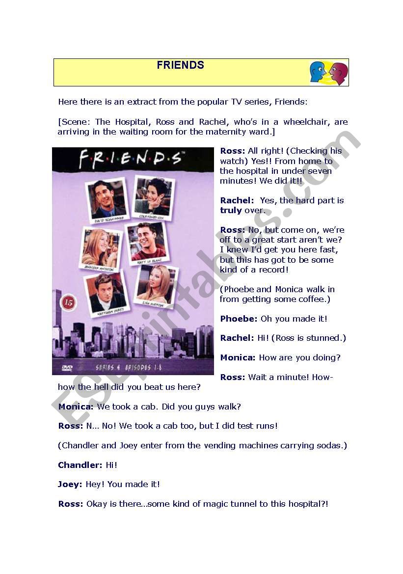 FRIENDS worksheet