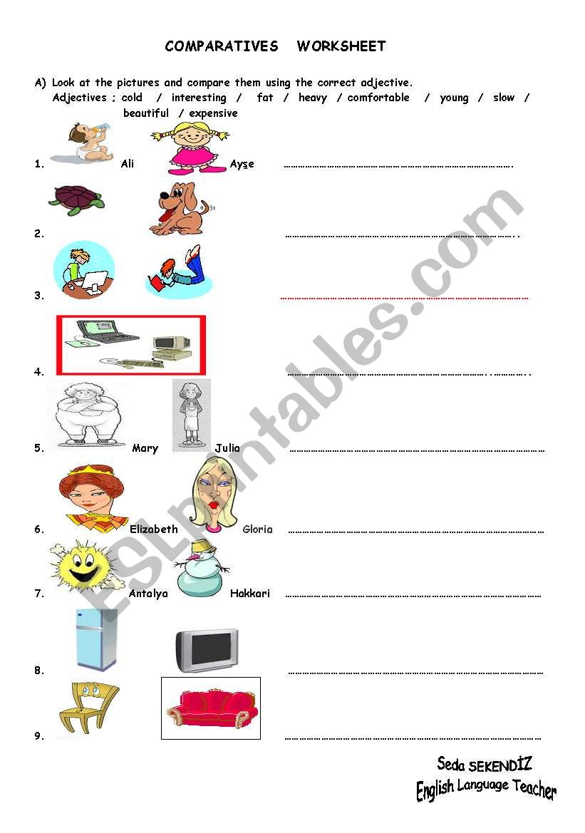 adjectives worksheet