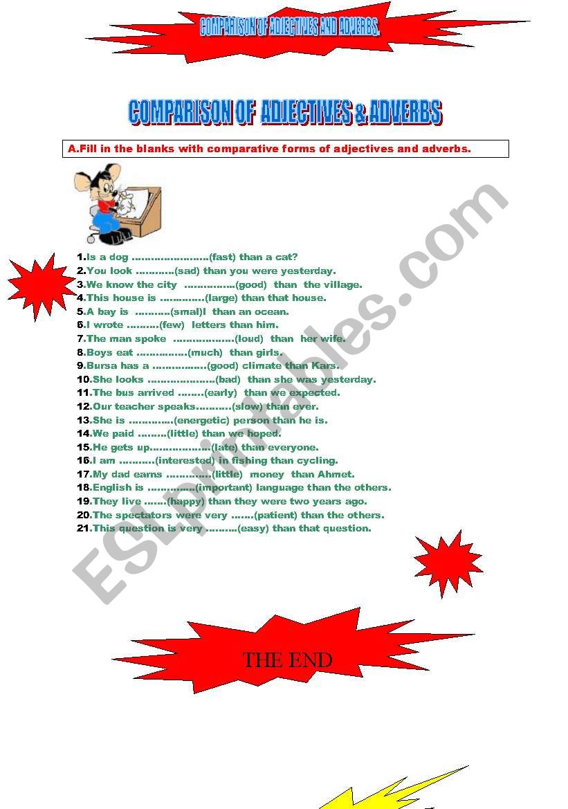 english-worksheets-comparison-of-adjectives-adverbs