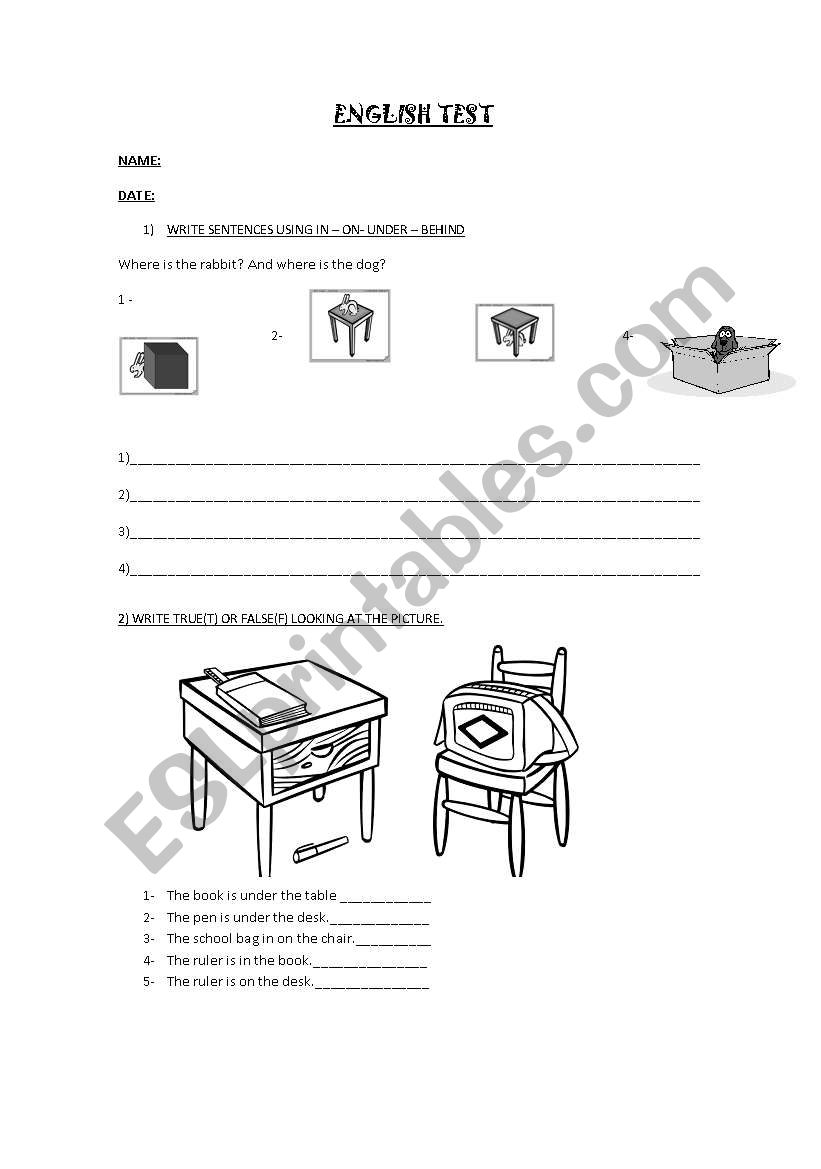 prepositions IN-ON-UNDER-BEHIND