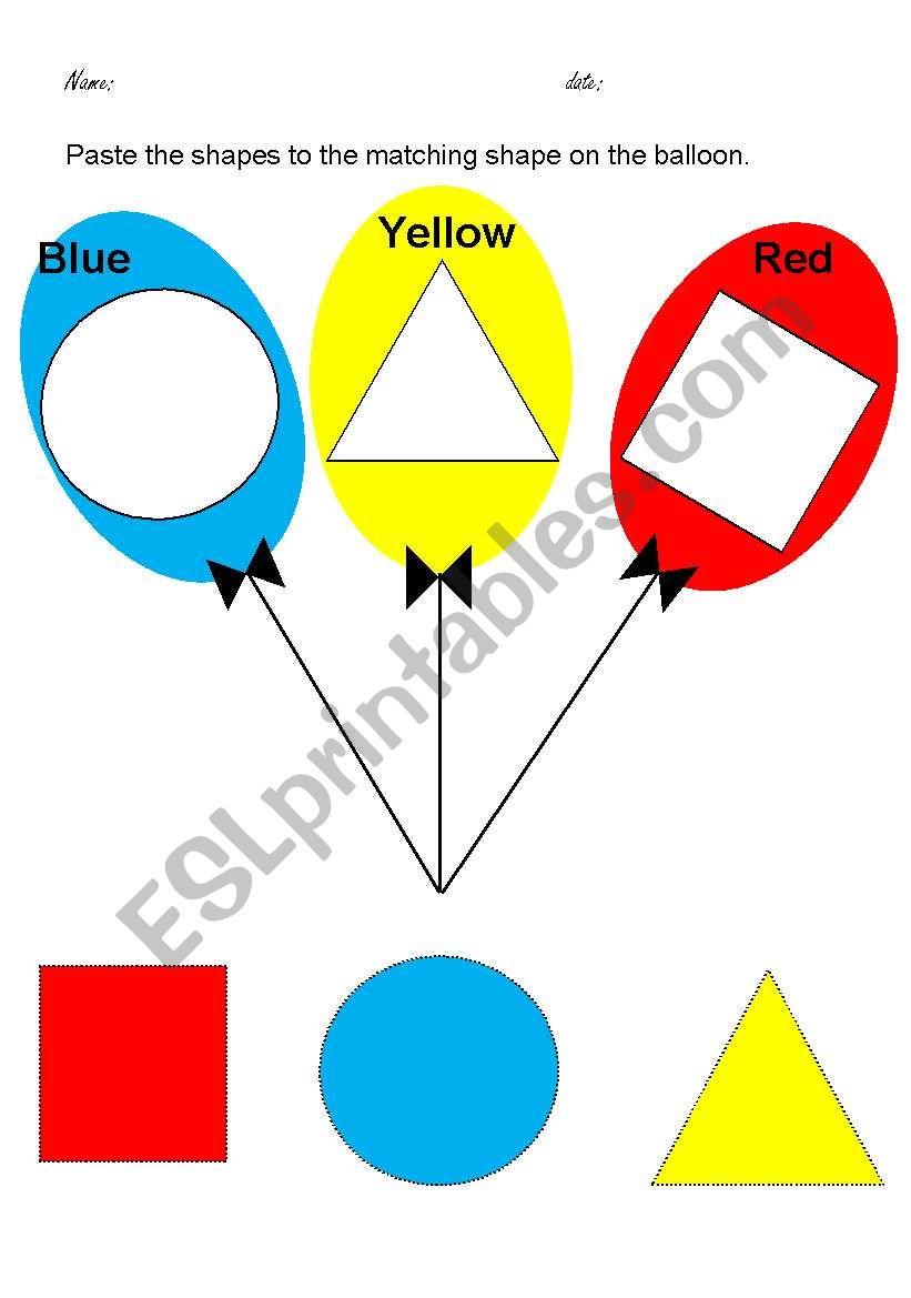 Shapes worksheet