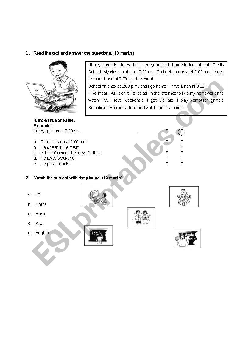 Present Simple worksheet