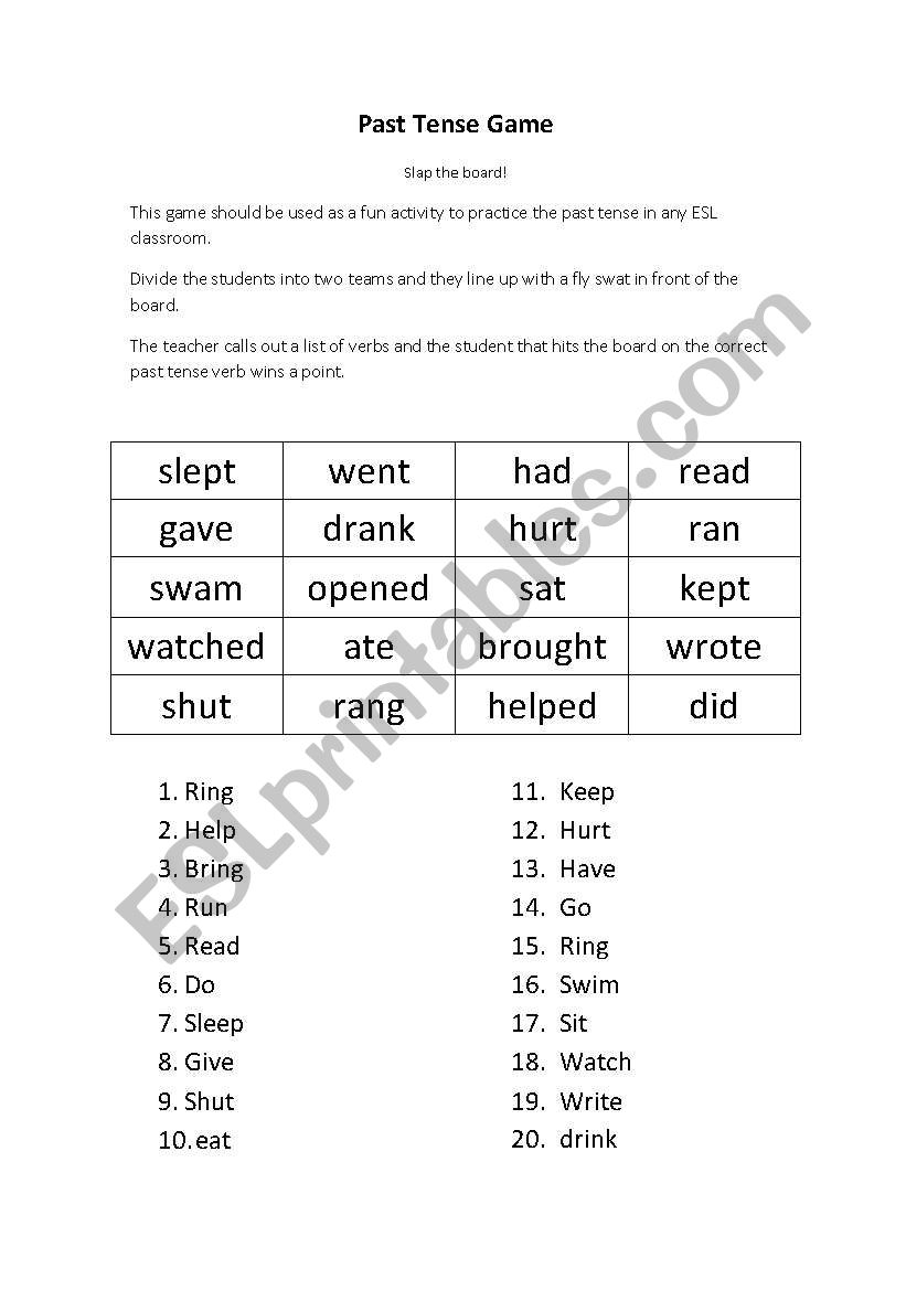 Guess What I Did Last Week - Past Te…: English ESL worksheets pdf & doc