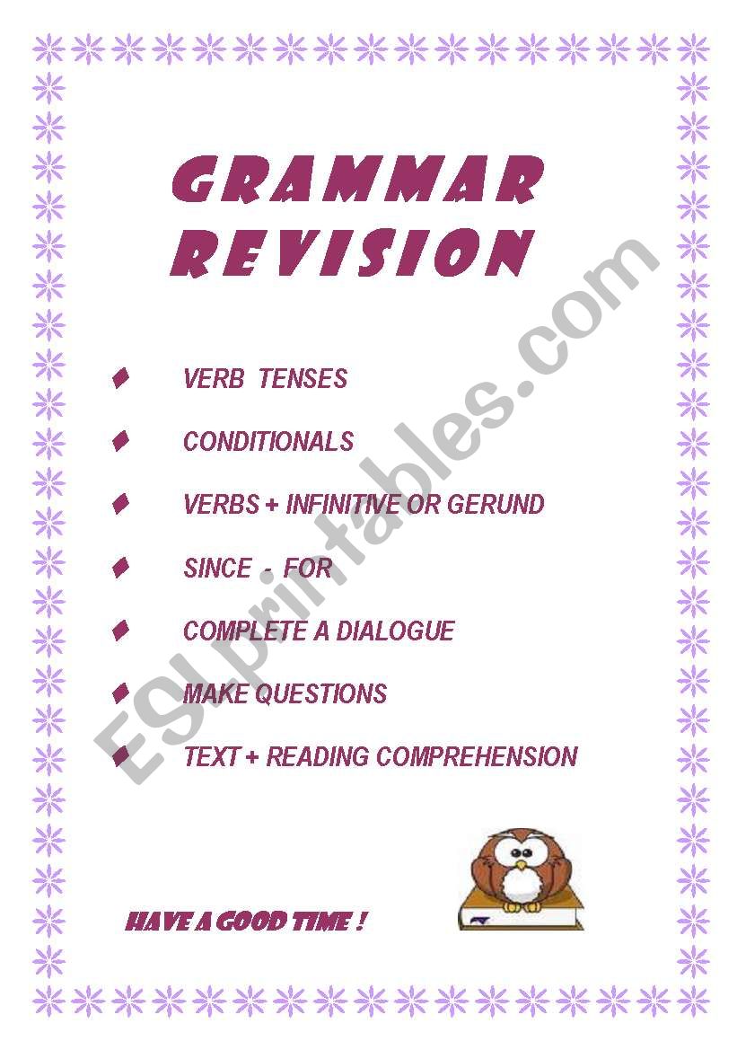 General grammar revision (9 pages)