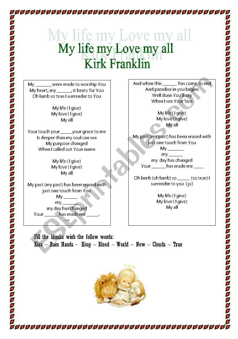 Kirk Franklin -my life my love my all 