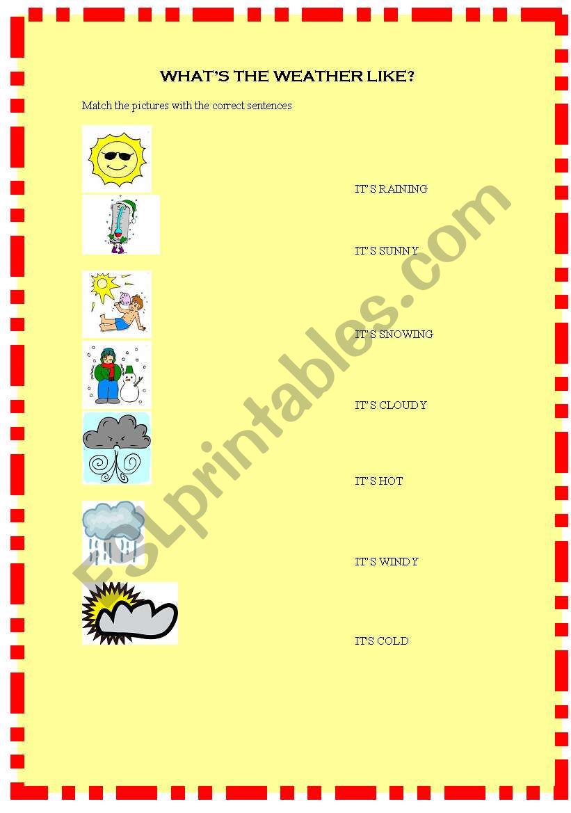 The weather worksheet