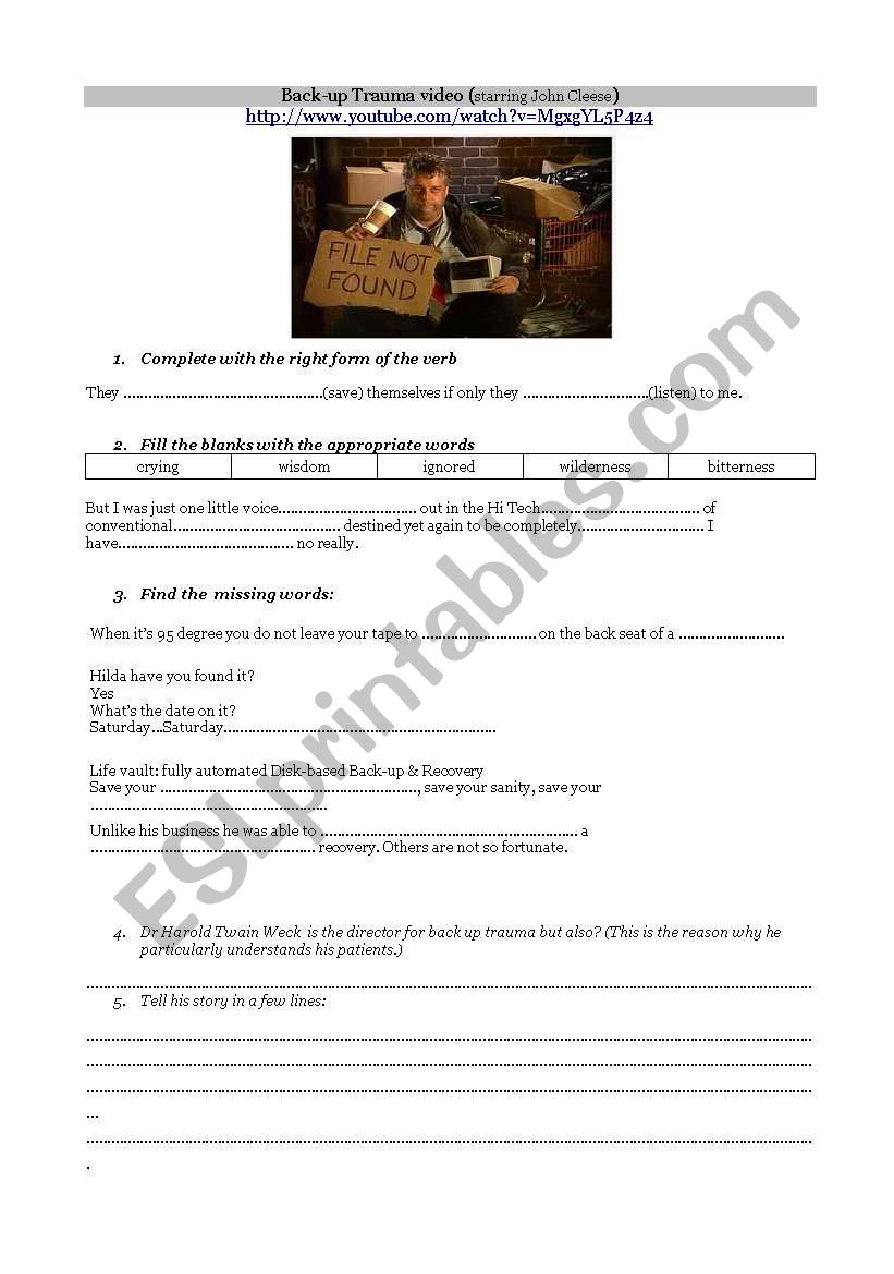 IT world worksheet