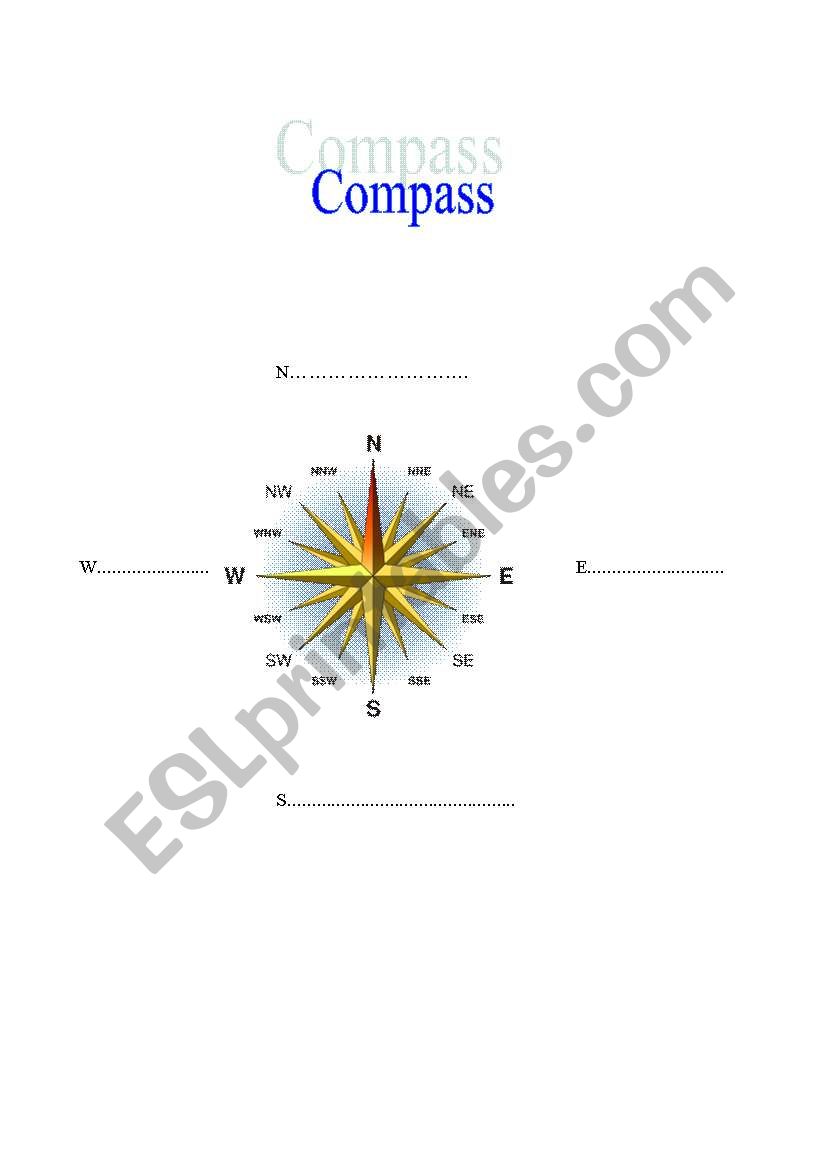 compass worksheet