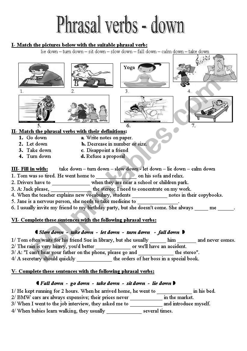 Phrasal verbs - 