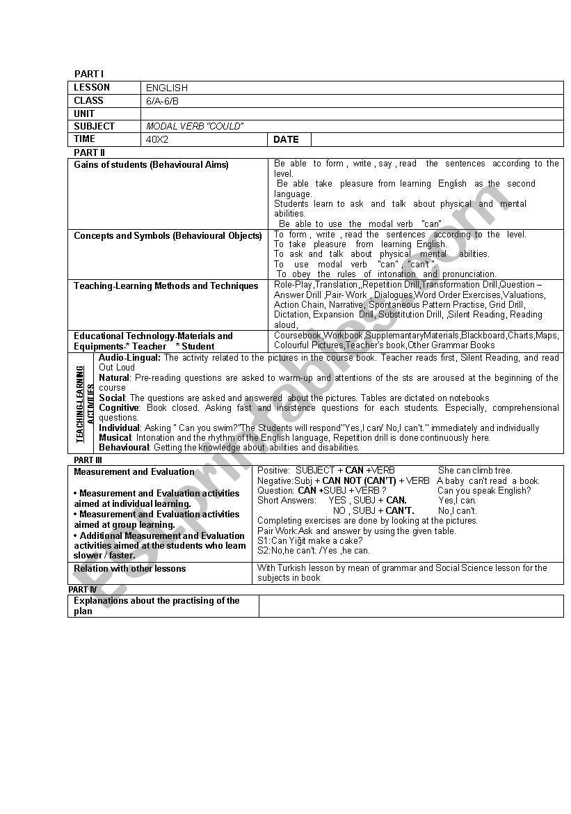 daily plan worksheet